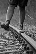 walking on rails