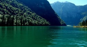 lake in national park in bavaria