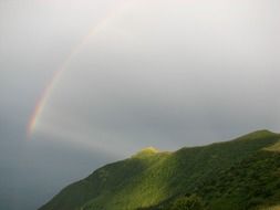 rainbow over the mountains