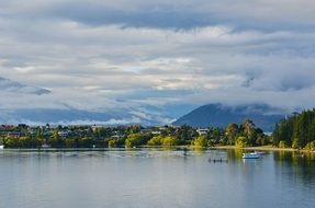 village by the lake in new zealand