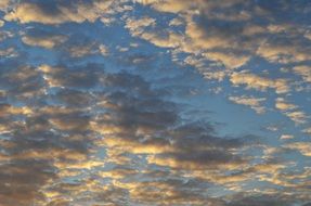 golden sunset clouds