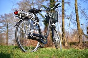 bike on grass