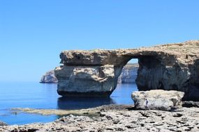 azure window malta gozo ocean sea