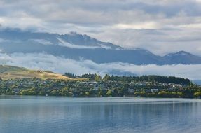 new zealand village cloud lake