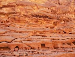 landscape of colored canyon in Egypt