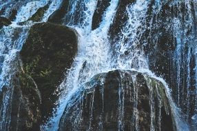 waterfall rocks