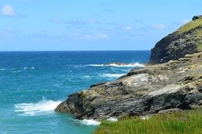 rock on the coast in Cornwall