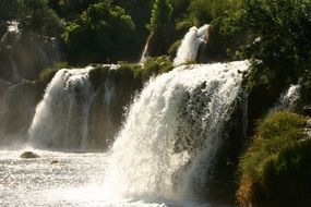 Beautiful waterfalls in Croatia