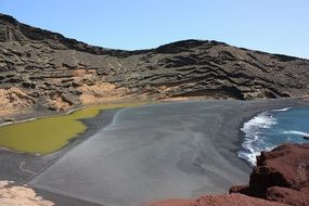 picturesque lanzarote sea gulf