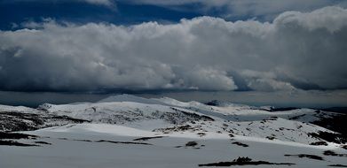 very beautiful snow mountain