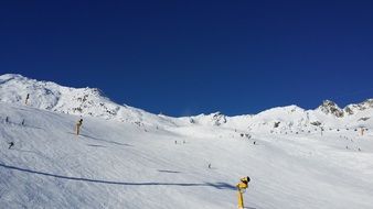 ski lift in winter resort