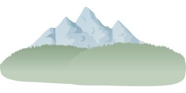 landscape of mountains