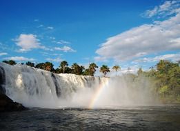 Amazing rainbow at waterfall, brazil, Tangara da Serra