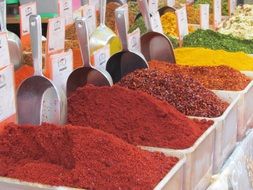 spices on bazaar in israel, Jerusalem