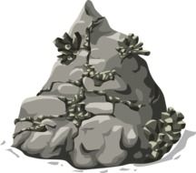 Drawing of granite rocks