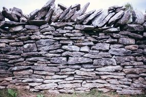 gray natural stone wall