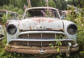 abandoned old car