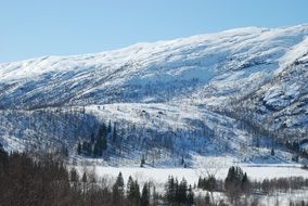 snow modalen mountain