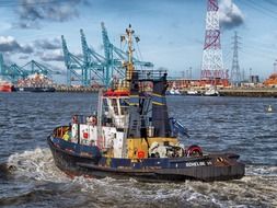 antwerp, belgium, boat