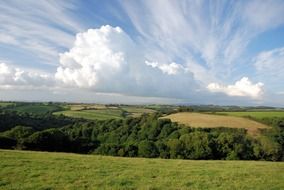 scenic fields in england