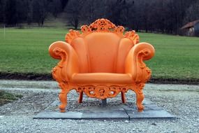 Beautiful soft orange seat