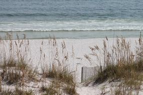sandy beach on a cloudy day