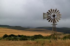 pinwheel in a field