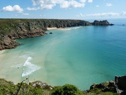 Cornwall England sea beach