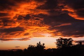 wonderful sunset in Brazil