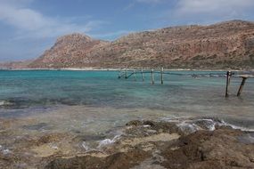 Mediterranean Sea on the background of rocks