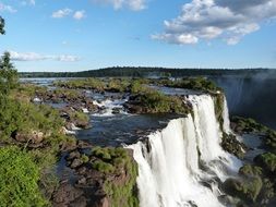 Iguazu Falls on the border of Brazil and Argentina