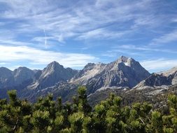 mountains alpine hike