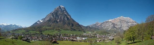 glarus alpine mountain panorama