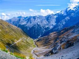 Narrow road in the mountains