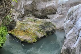 stream in the rocks