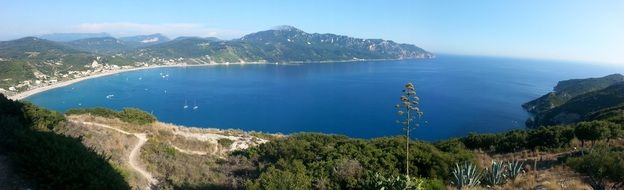 panorama view of mediterranean sea