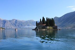 small island off the coast of montenegro