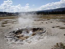 volcanism in Yellowstone National Park, Wyoming