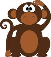 painted brown monkey