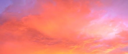 clouds in a crimson sky