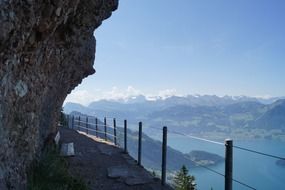 felsenweg rigi four forest panorama