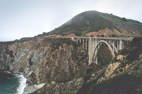 Bridge near the mountain