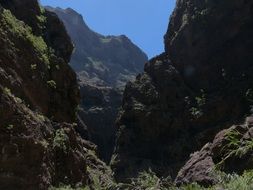 Mask gorge in the mountains