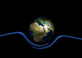 a symbol of globalization is a globe in hands
