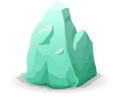 blue iceberg as a graphic illustration