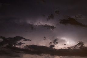 Thunderstorm at the night