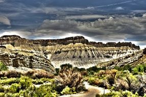 landscape of mountain panorama in Utah, America