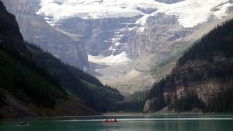 Blue river in Canada