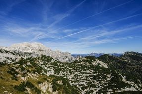 landscape of granite mountains