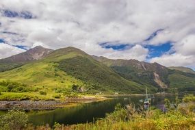 lake near a mountain in scotland